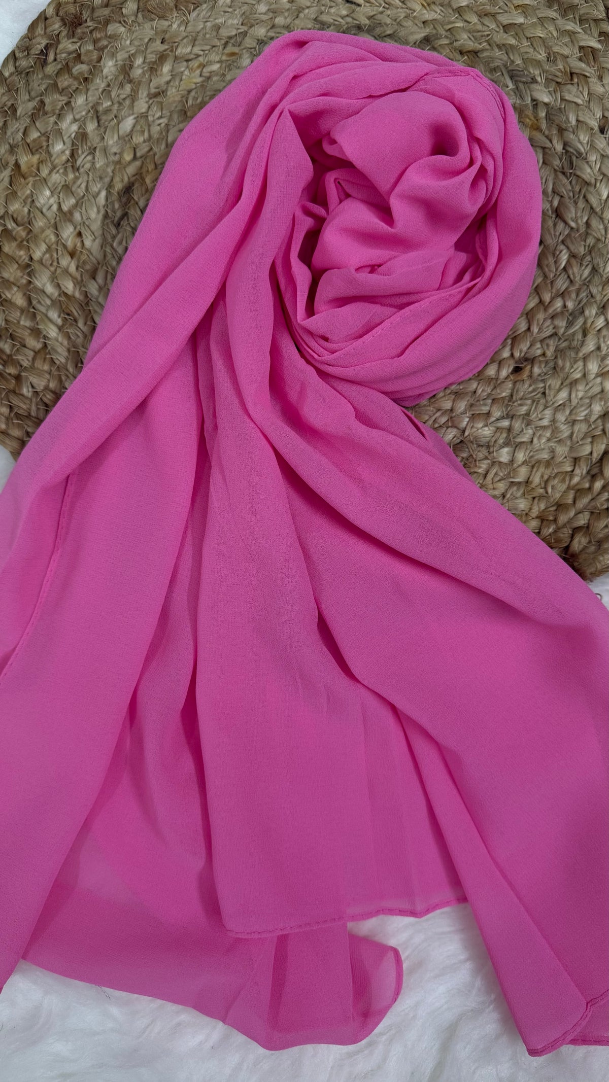 Imported Georgette | Hot Pink