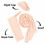 3-in-1 Hijab Essential Set | Pale