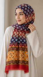 Tribal Amber | Lawn Printed Hijab