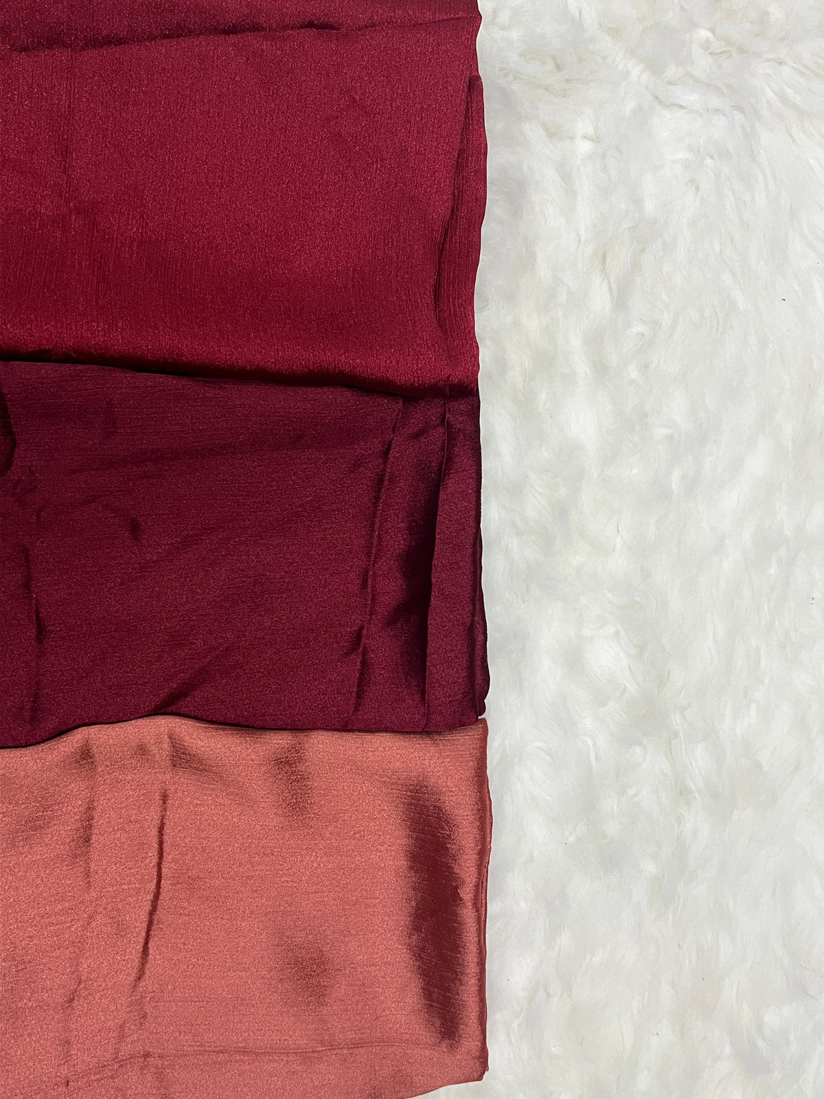 Luxe Crinkle Silk - Maroon