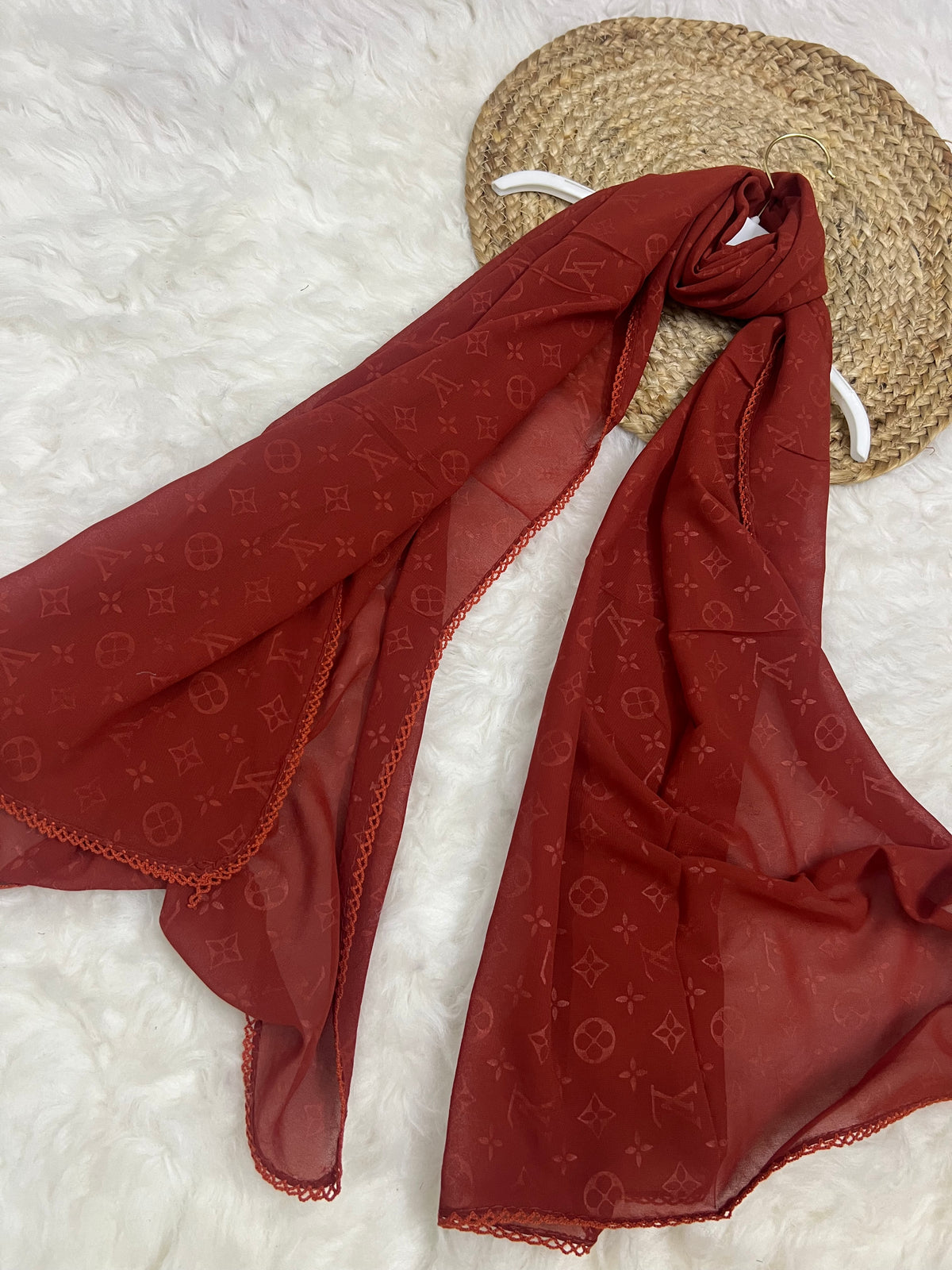 Monogram Georgette | LV | Rust