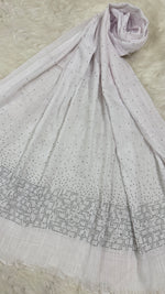 Lawn Stone Drop Hijab | Pure White