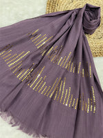 Radiant Sequins Stripes- Mauve