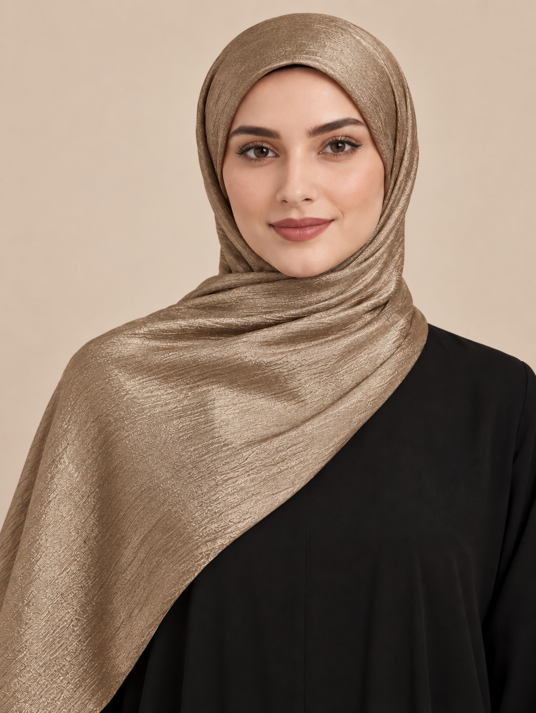 Luxe Crinkle Silk - sandy-bronze