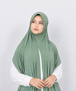 Instant Pre-Sewn Jersey Hijab | Sage Green