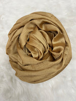 Luxe Crinkle Silk - Golden Beige