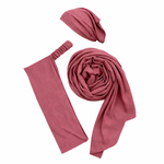 3-in-1 Hijab Essential Set | Rosewood