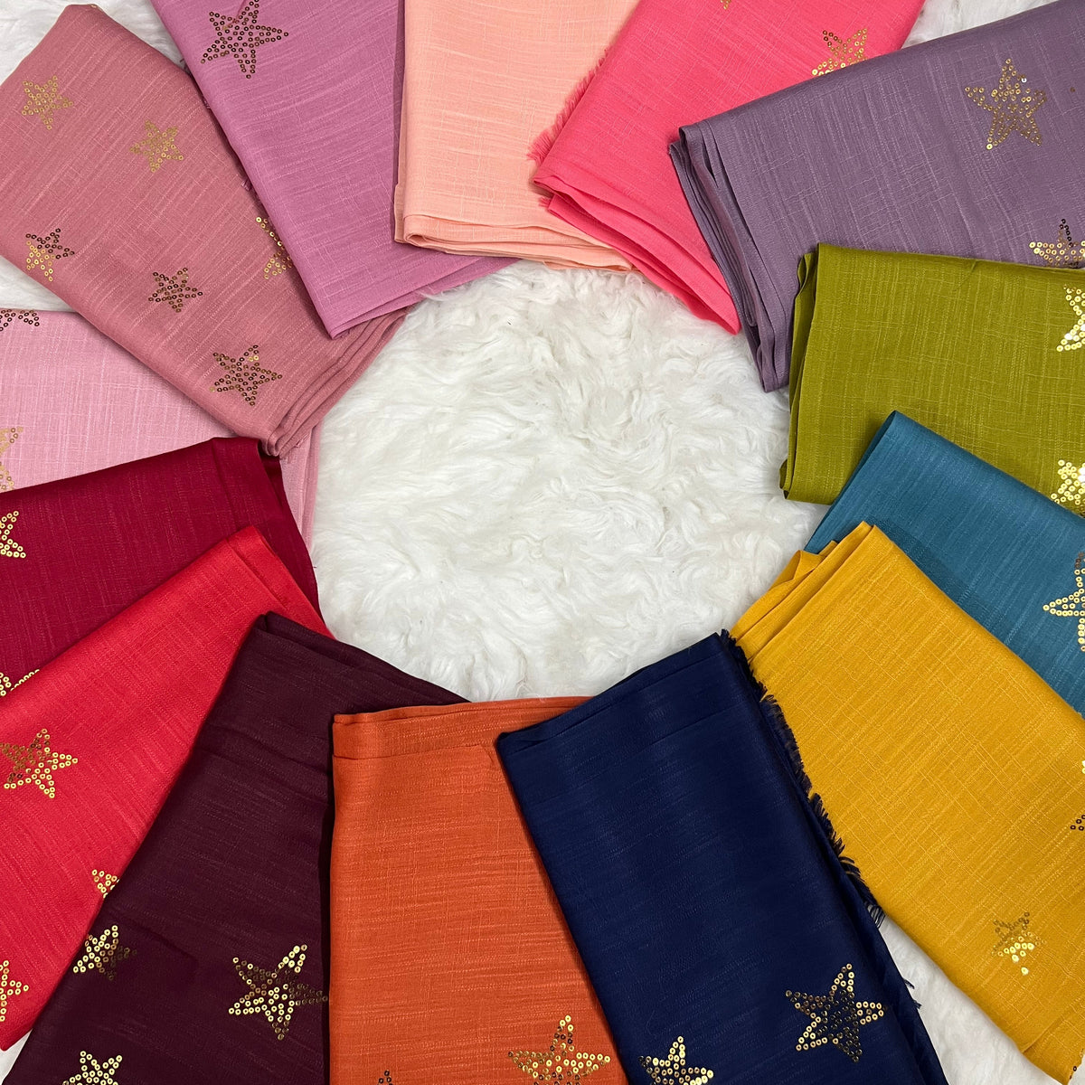 Starry Shine Hijab –Teal Breeze