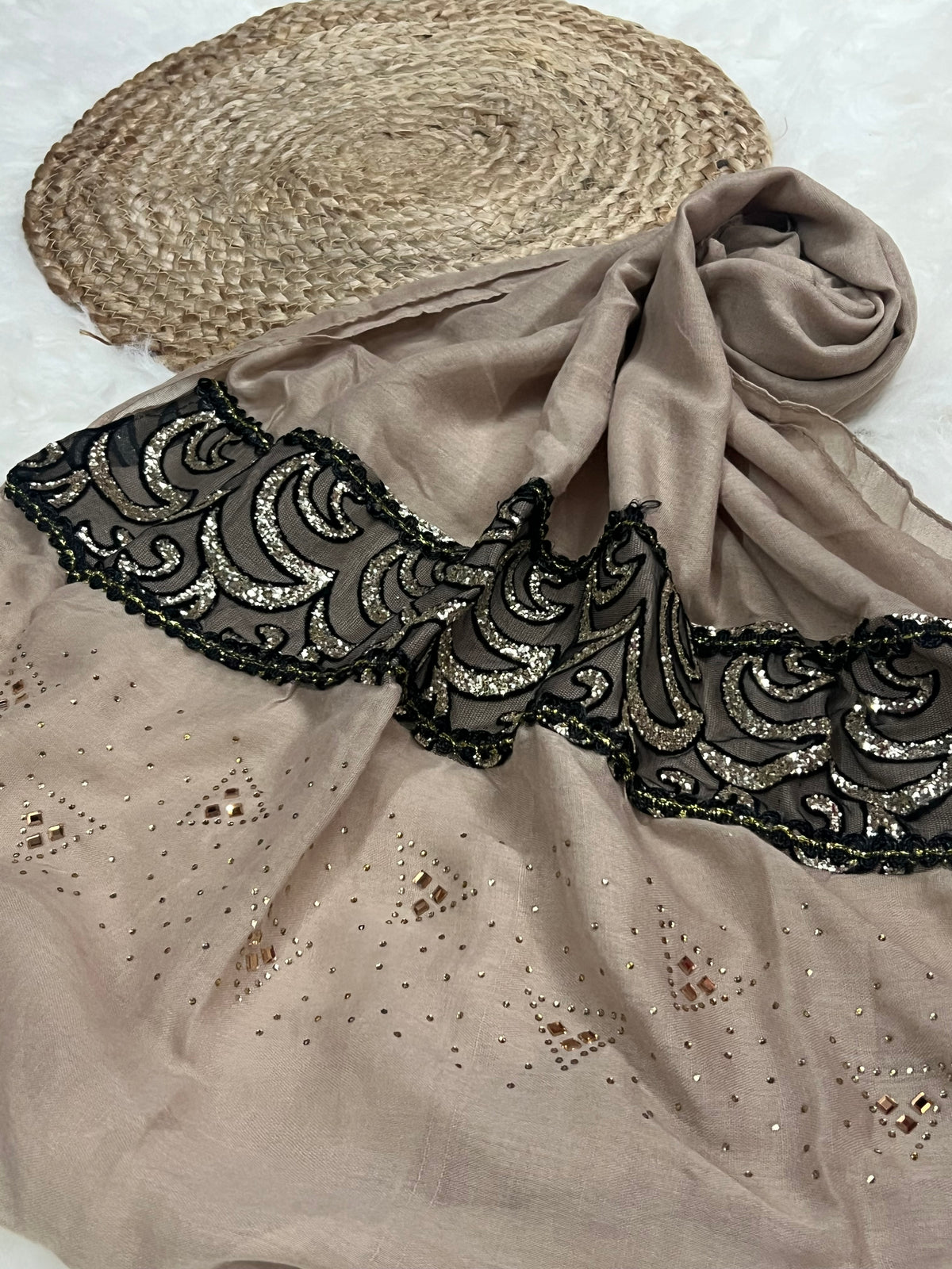 Luxe Embellished - Creamy Beige