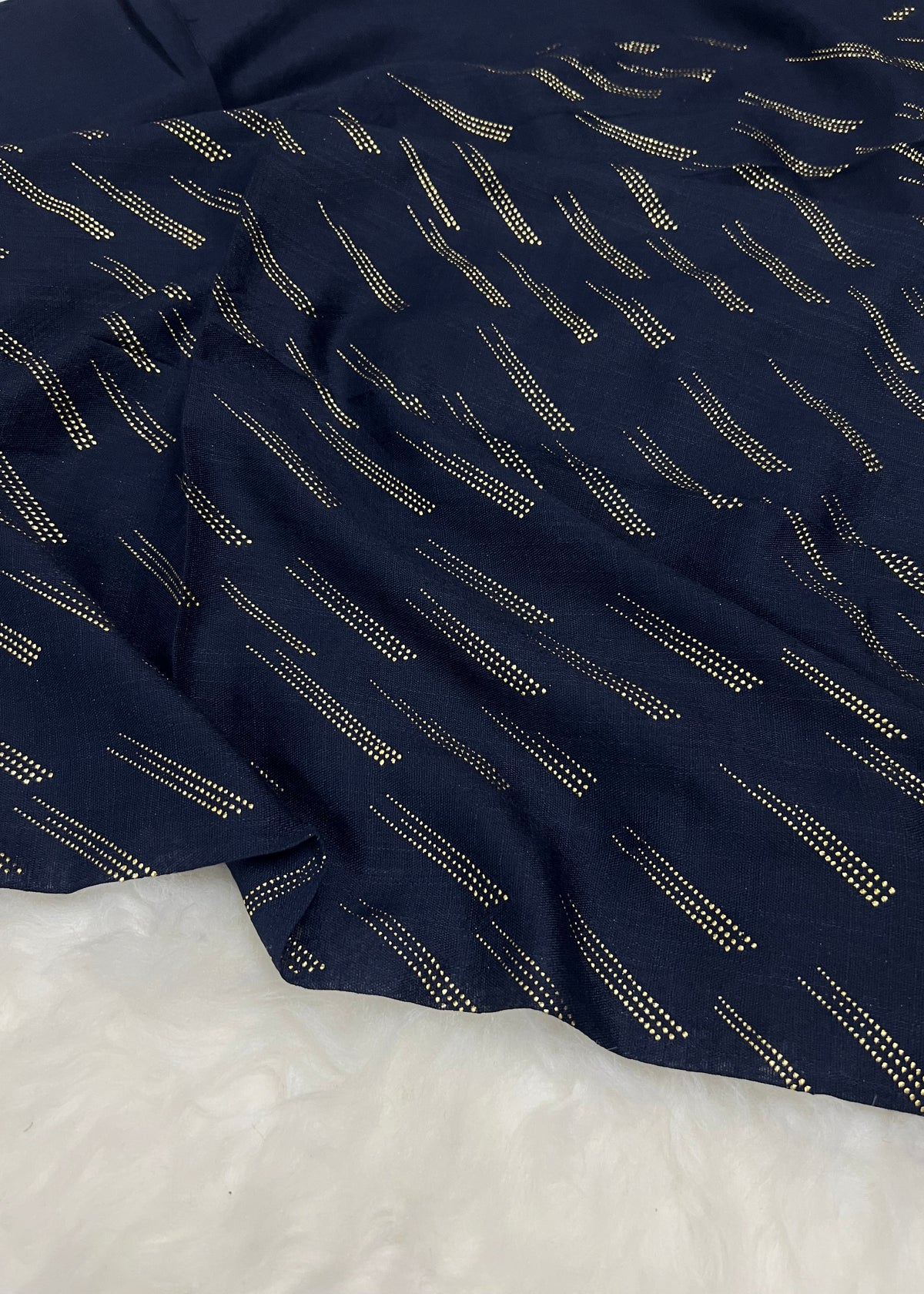 Lawn Zari Noor Hijab | Blue