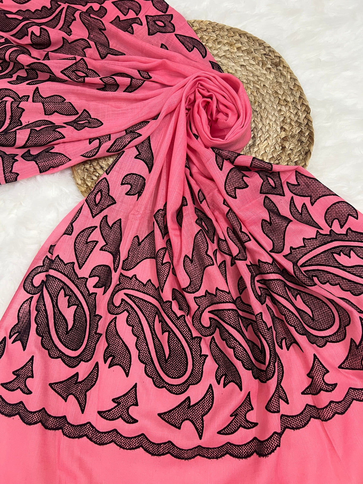 The Velvet Motif Series | Coral Pink 01