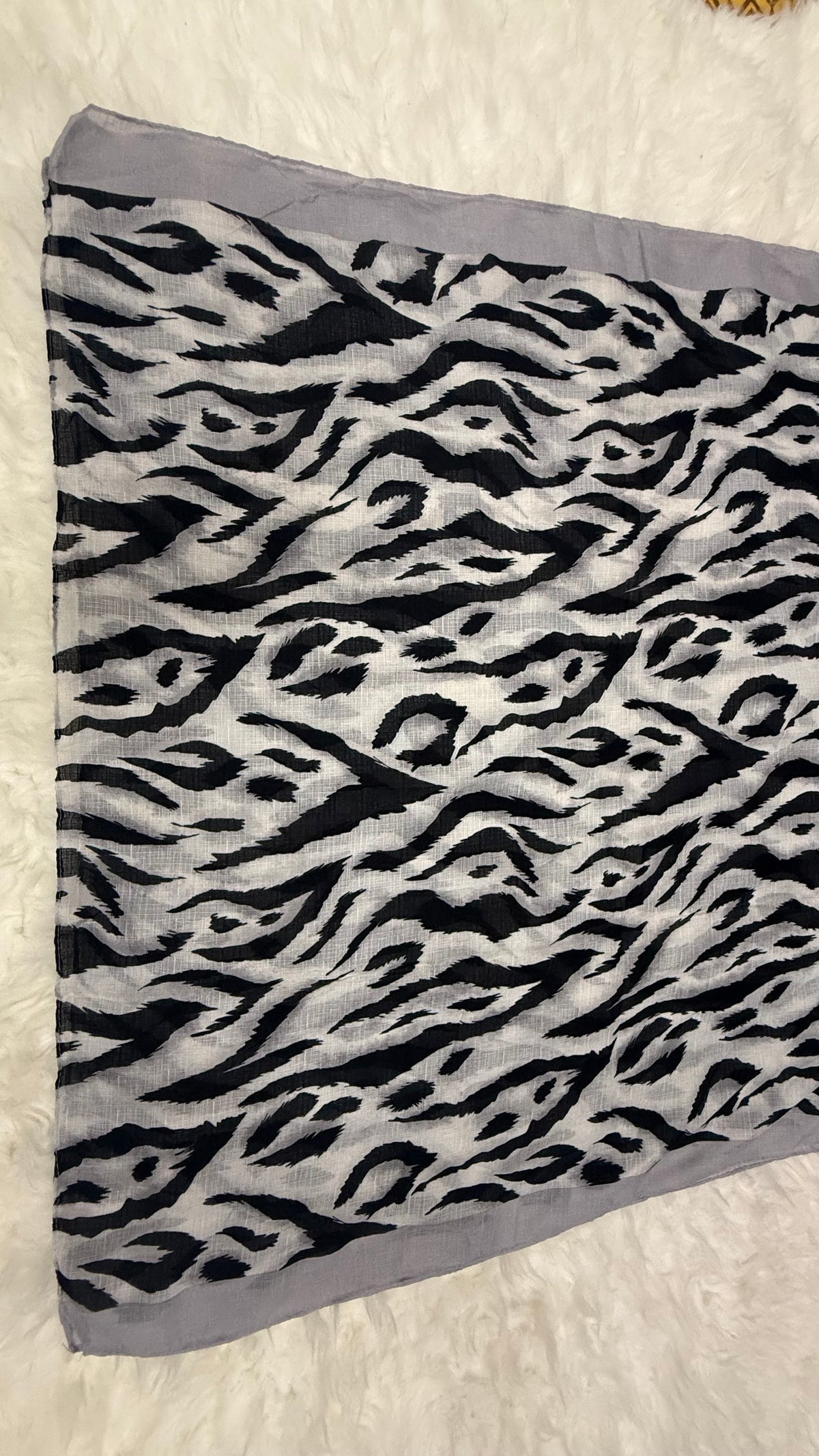 Safari Ash Grey | Lawn Printed Hijab