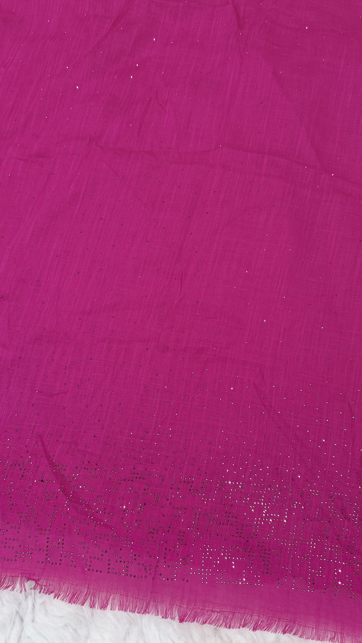 Lawn Stone Drop Hijab | Fuchsia Pink