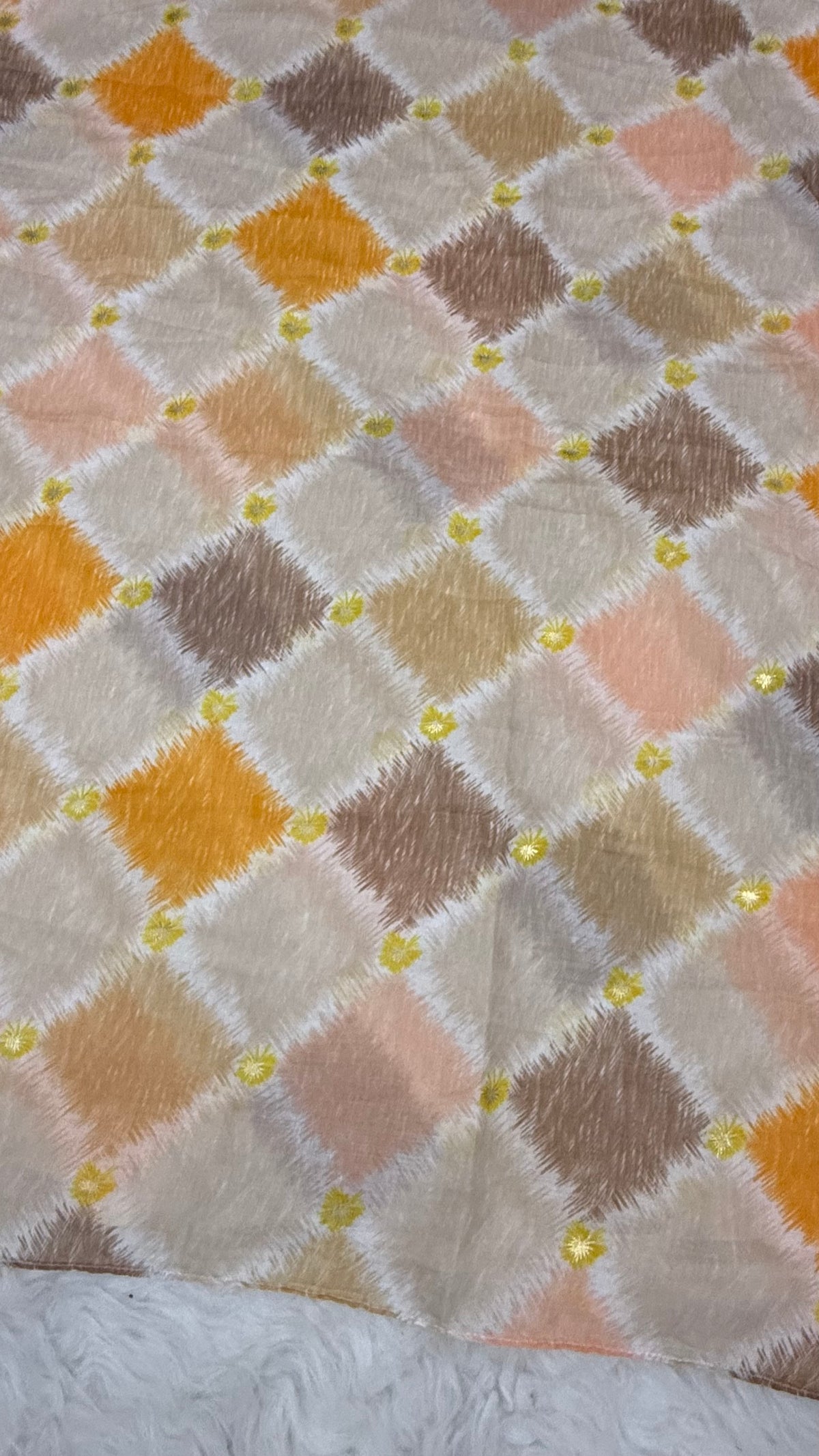 Golden Checks | Lawn Printed Hijab