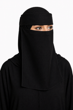 Imported Saudi Niqab | Plain Black