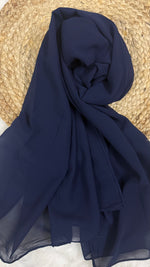 Imported Georgette | Midnight Blue