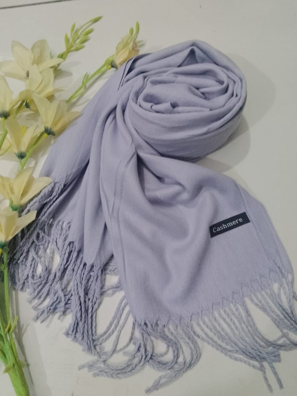 Winter Cashmere Hijab | Light Purple