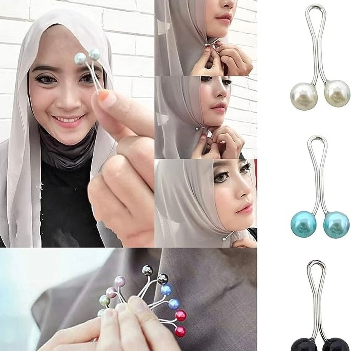Turkish Hijab Pins | Multi