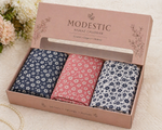 Pack of 3 - Namaz Chaddars with Sleeves (FREE DC)