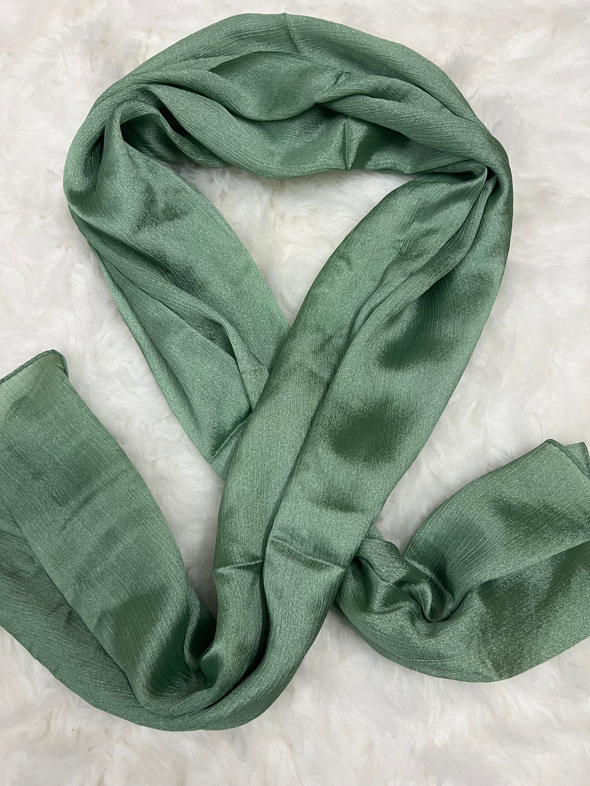 Luxe Crinkle Silk - Sage Green