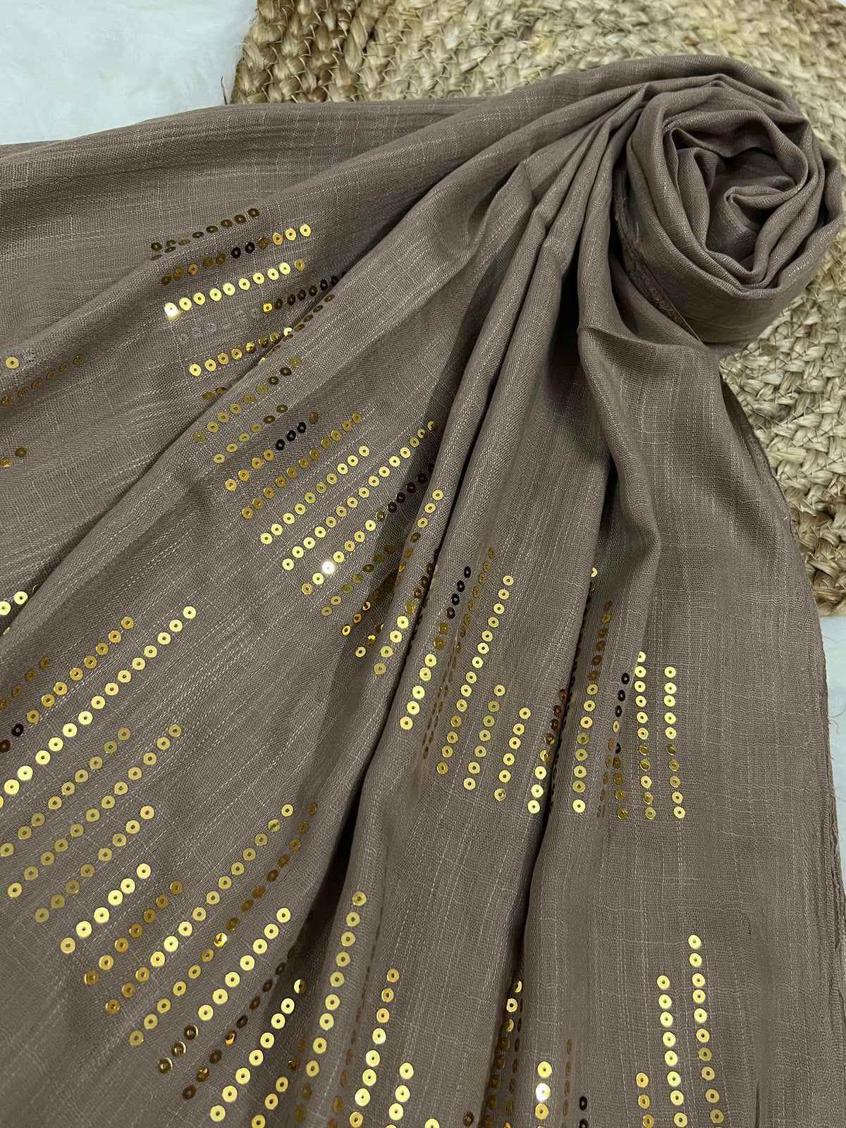 Radiant Sequins Stripes- Copper