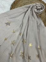 Starry Shine Hijab –Nude