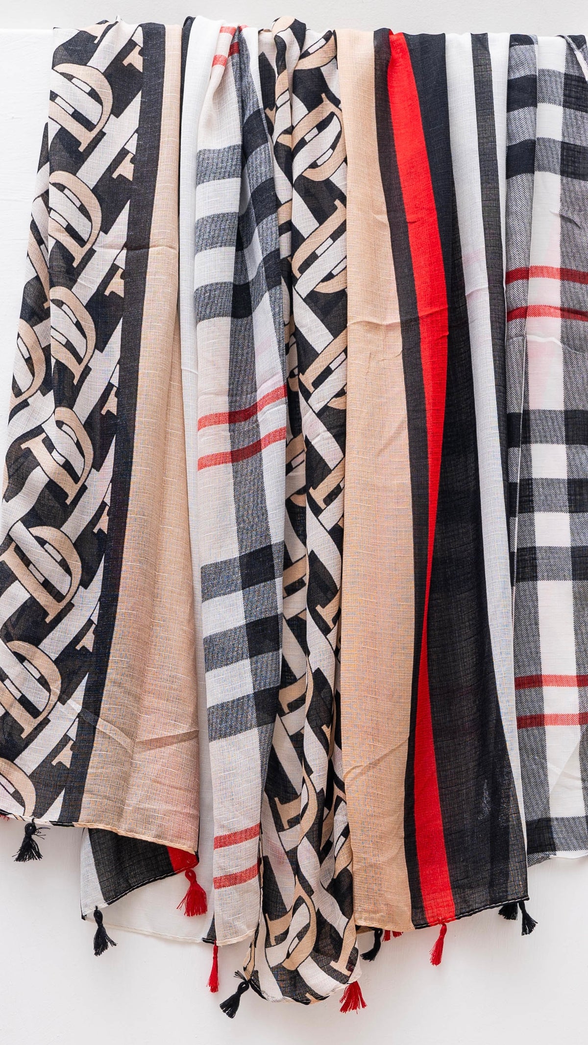 Bold Monogram Checks | Camel Noir