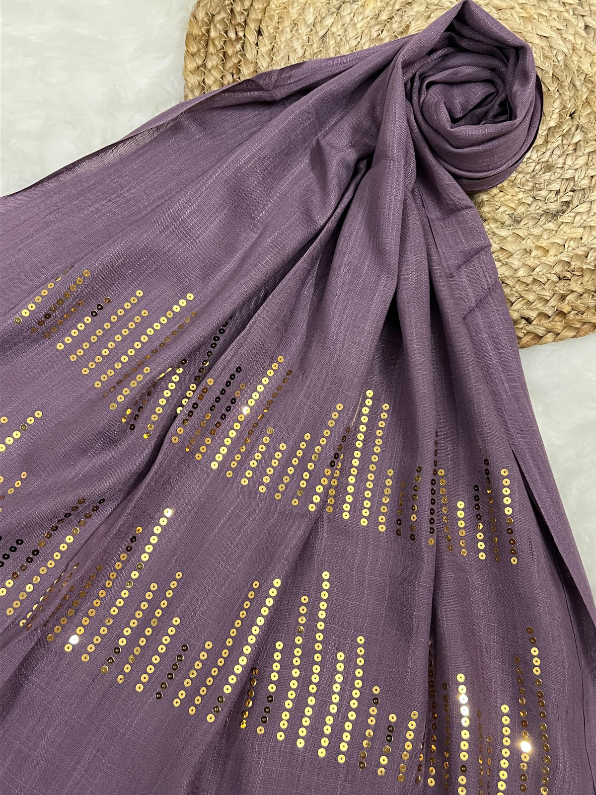 Radiant Sequins Stripes- Mauve