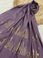 Radiant Sequins Stripes- Mauve