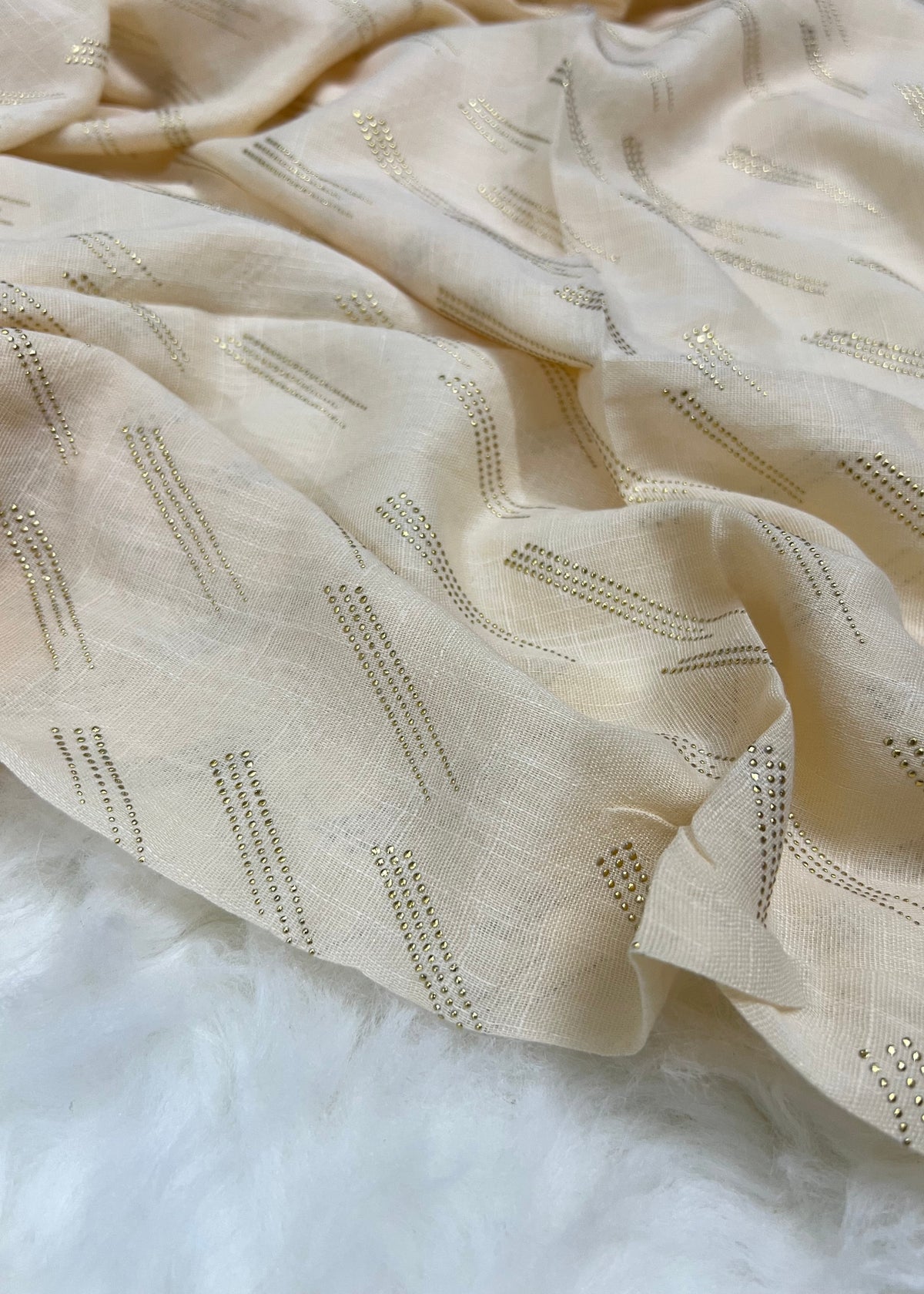 Lawn Zari Noor Hijab | Nude