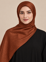 Luxe Crinkle Silk - Rust Copper