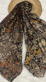 Twilight Flora Brown | Lawn Printed Hijab
