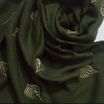 Feather Embroidered - Green