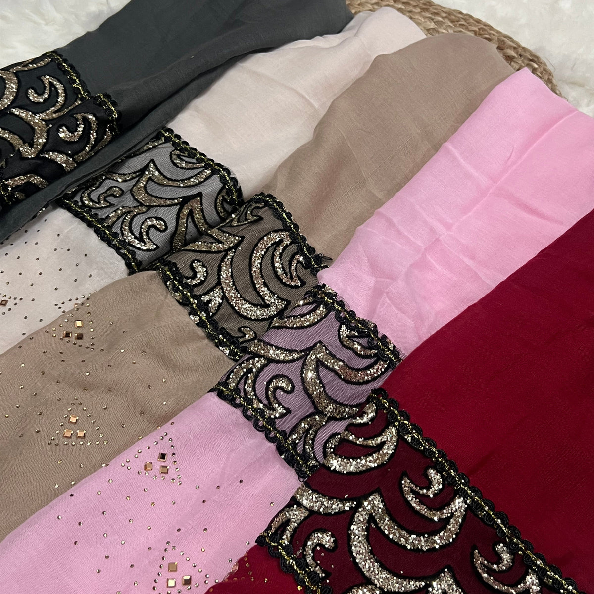 Luxe Embellished - Maroon