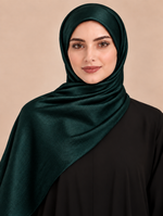 Luxe Crinkle Silk - Emerald Green