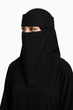 Imported Saudi Niqab | Plain Black