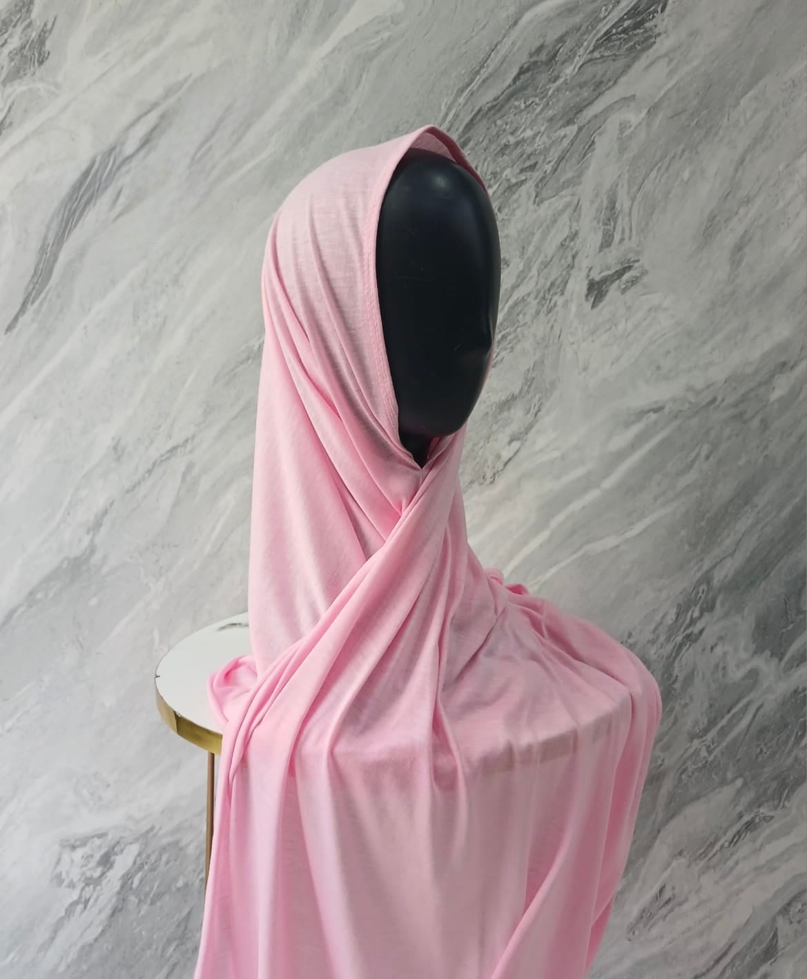 Instant Pre-Sewn Jersey Hijab | Baby Pink