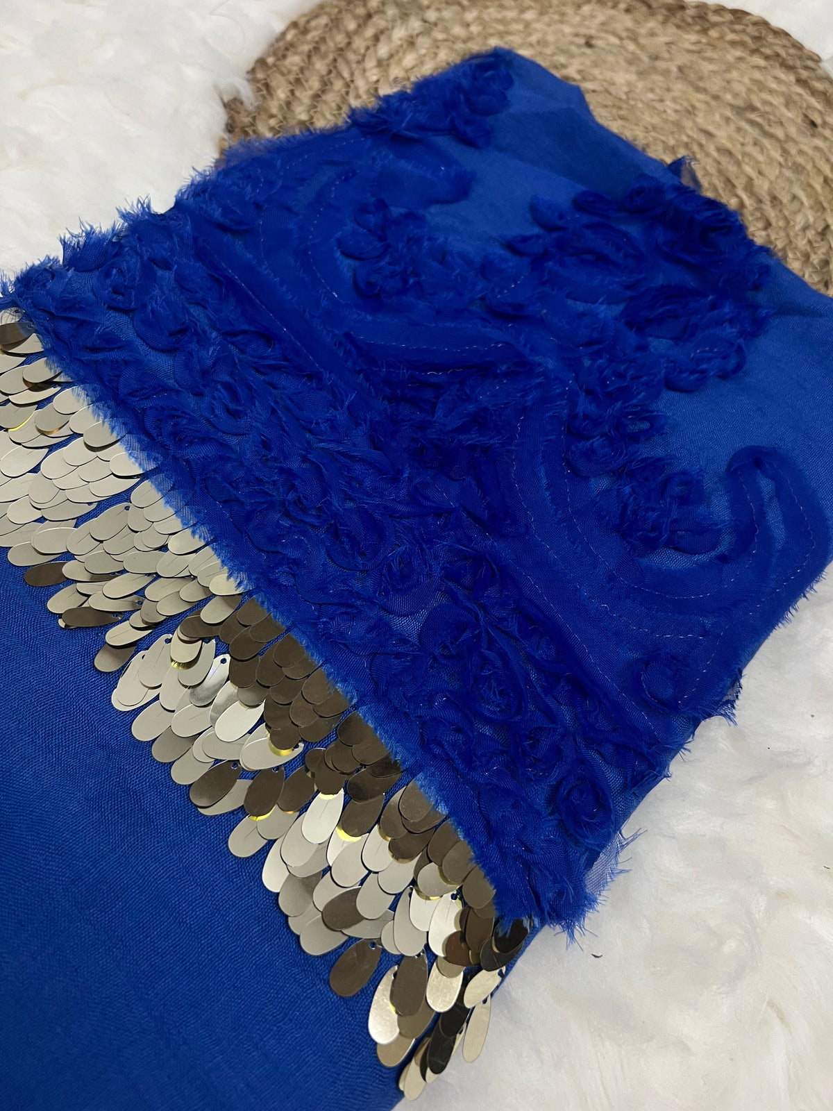 Sitara Embossed- Navy