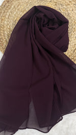 Imported Georgette | Burgundy