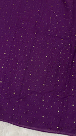 Lawn Foil Spread Hijab | Purple