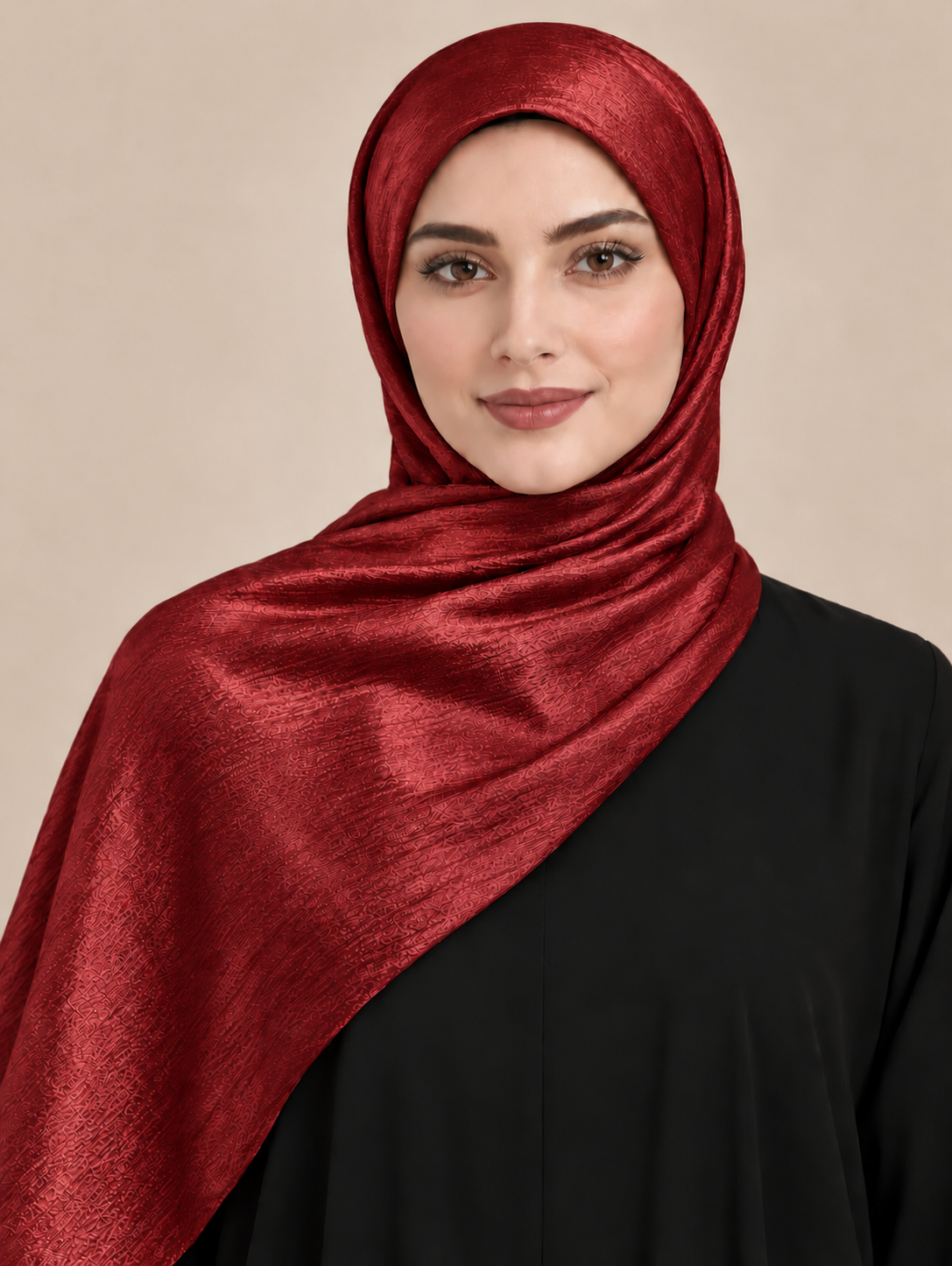 Luxe Crinkle Silk - Ruby Red