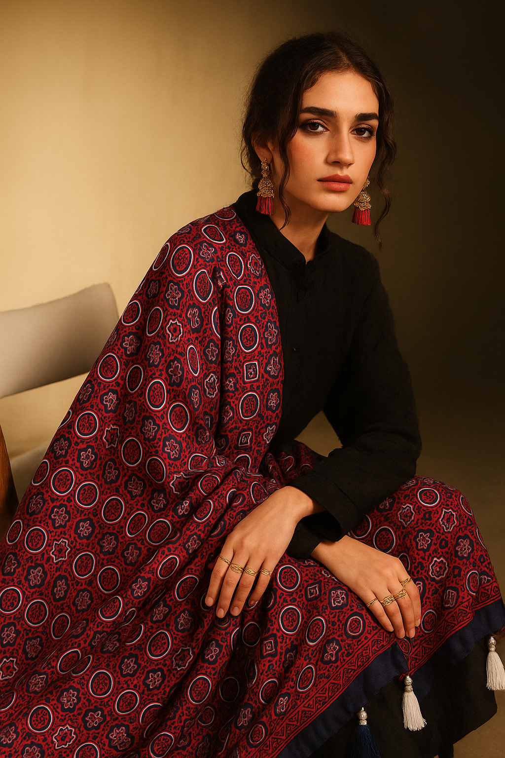 Ajrak ~ Threads of Heritage | Dupatta 06