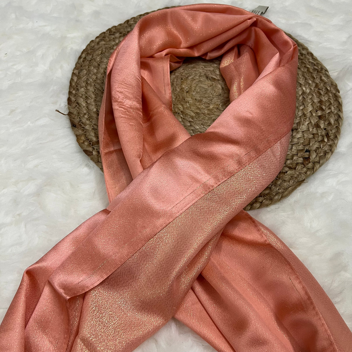 Shimmer Satin Glow - Coral Peach