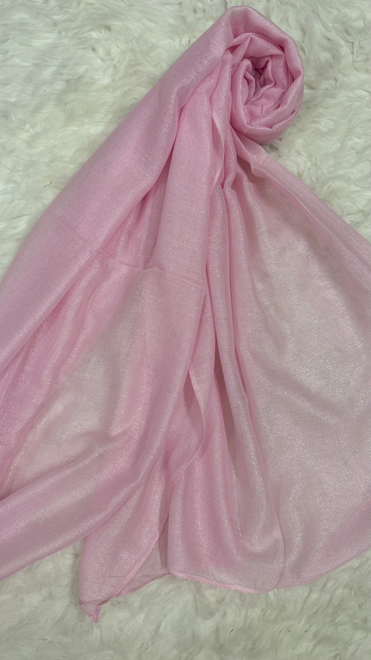 Lawn Zari Hijabs | Baby Pink