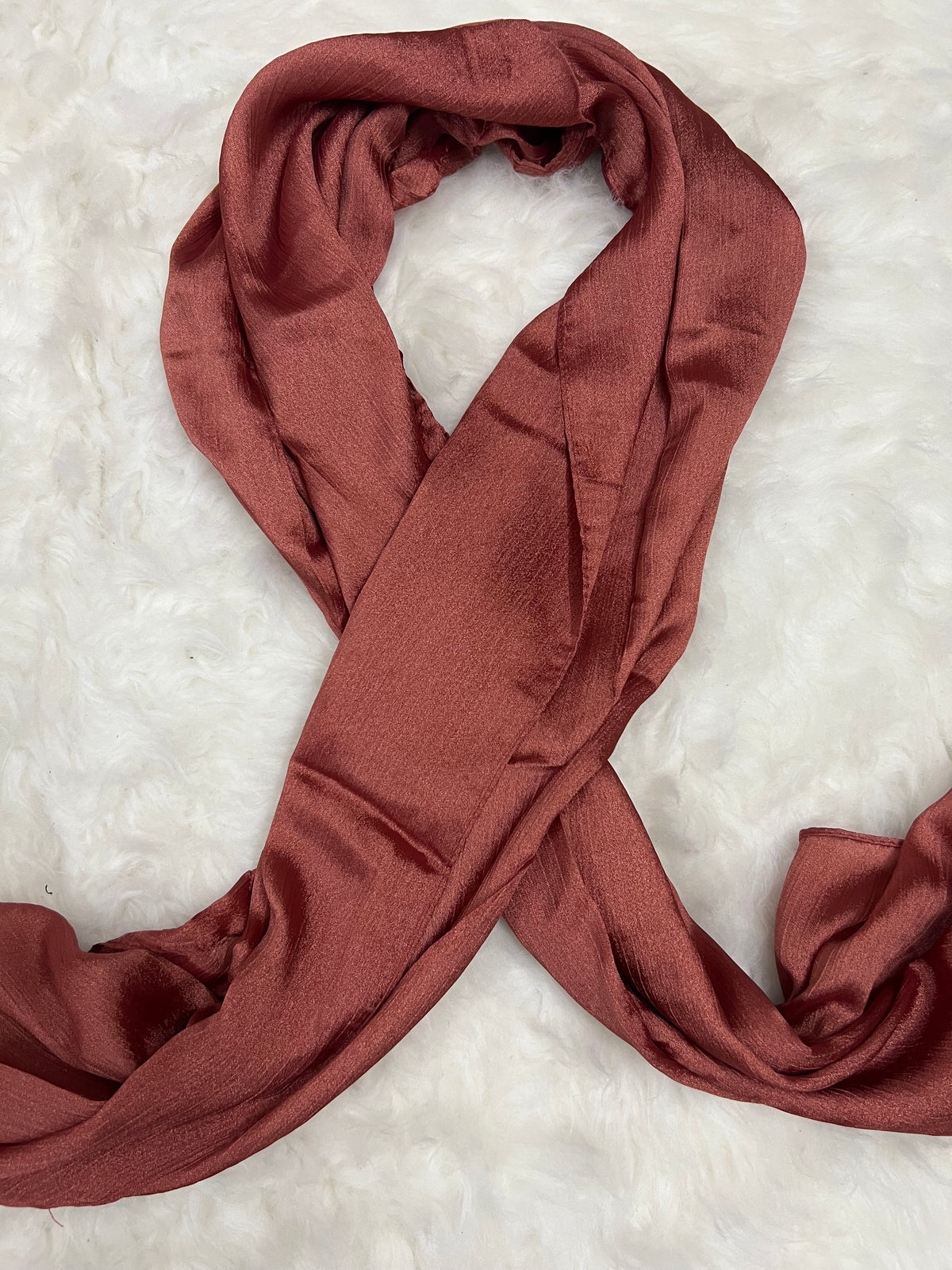 Luxe Crinkle Silk - Terracotta