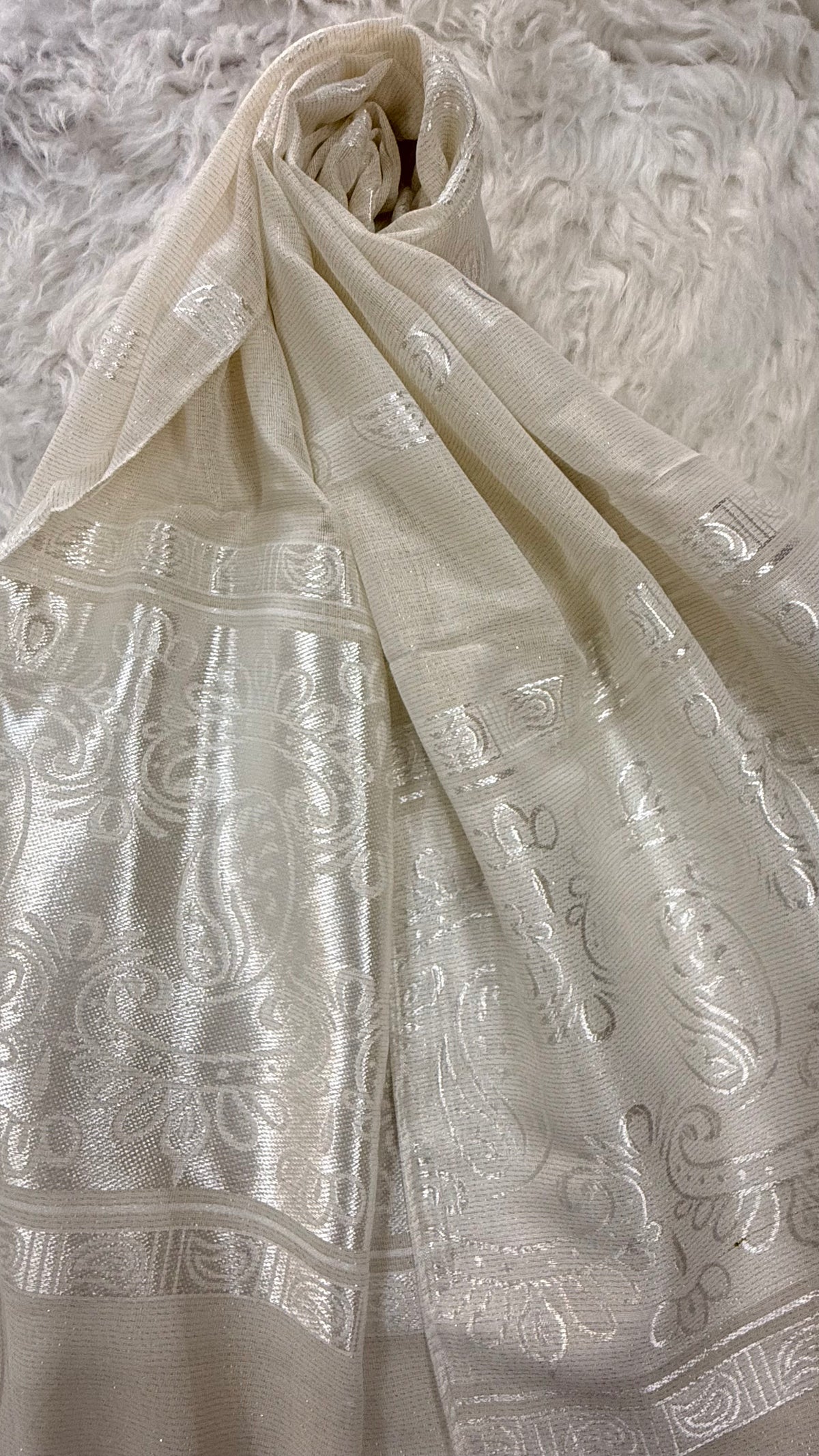 Royale Lawn Jacquard | Pearl Cream