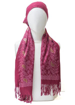 Classic Kashmiri Wrap | Deep Wine