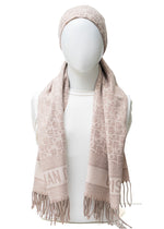 Branded Monogram Wool (Tagged)| Warm Taupe Blush