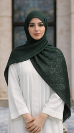 Royale Lawn Jacquard | Emerald Forest Green