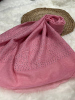 Rose Pink Sequins Border